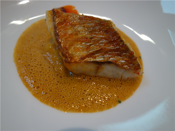 red mullet with bouillabaisse